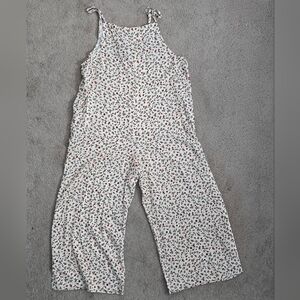 Women's Floral Sleeveless Jumpsuit New Wide Leg Flowy XL Cottagecore Whimsy